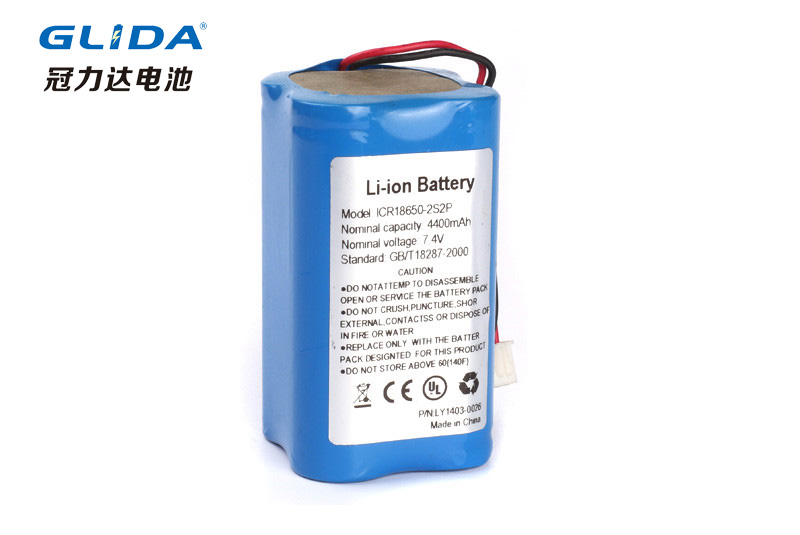 7.4V 4400mAh 18650锂电池组 锂电池